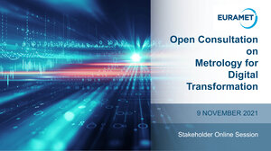 Poster for the Open Consultation on Metrology for Digital Transformation event