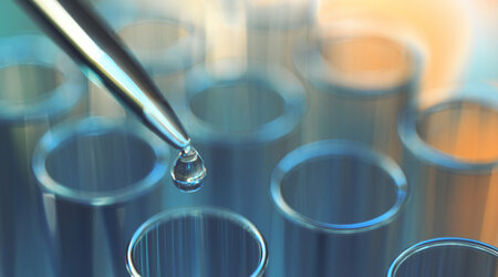 Image showing examining a test sample