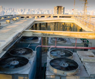 Image showing rooftop air conditioning system