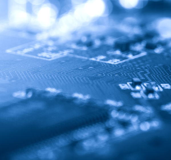 Image showing an extreme close up of a  circuit board