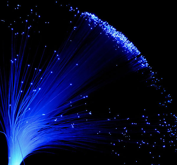 Image showing blue fibre light 