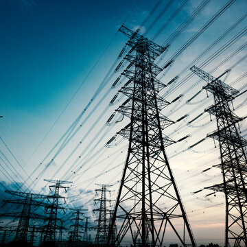 Image showing High voltage towers
