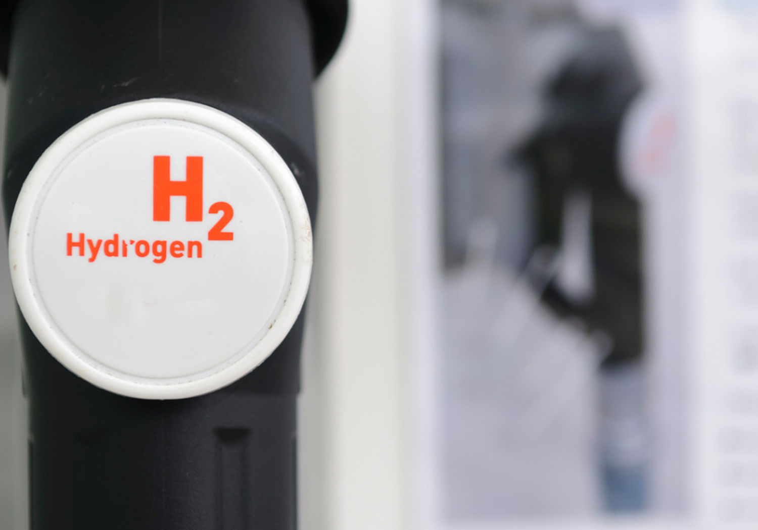 Image showing a closeup of a high pressure hydrogen fuel nozzle
