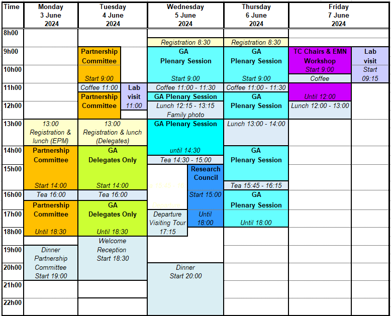GA time schedule v2024 04 25