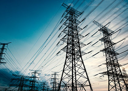 Image showing High voltage towers