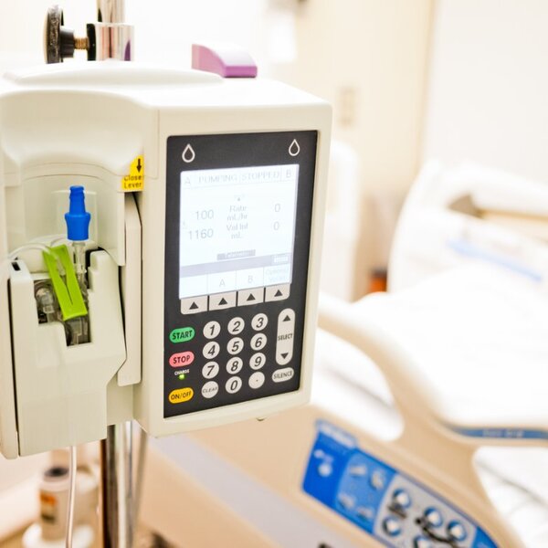 Image showing intravenous drip machine in a hospital room