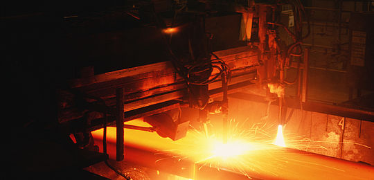 Image of a steel mill