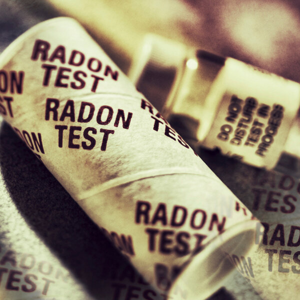 Image of a radon test kit