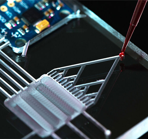 Image showing a close up of a  lab-on-a-chip