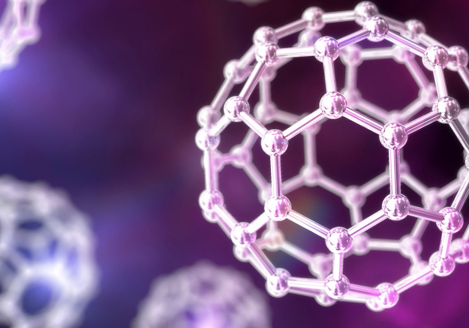 Image of nanoparticles in a 'Buckyball' configuration