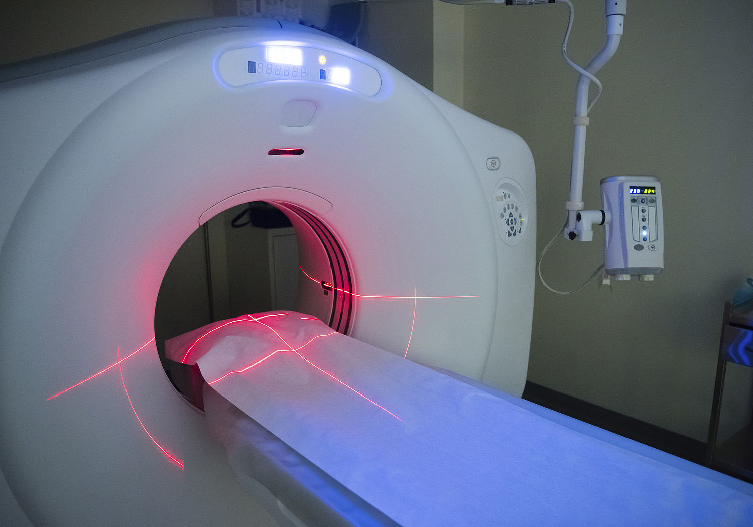 Image showing a large empty CT scanner 