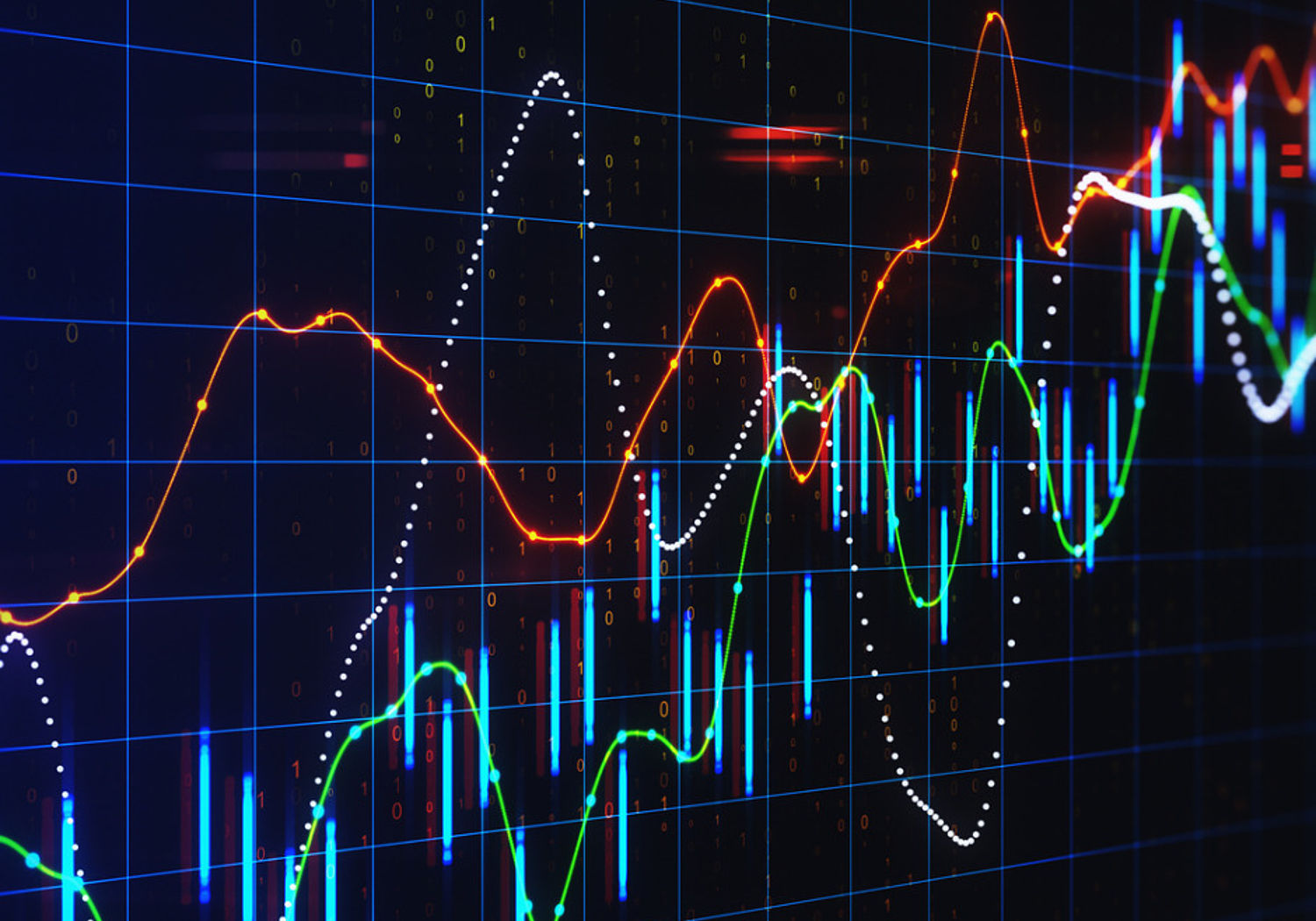 Image showing a Schematic of digital chart showing graphs 