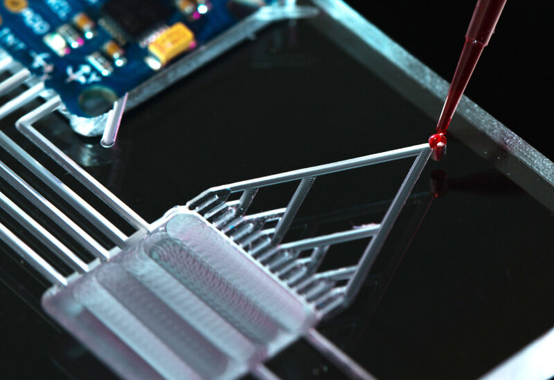 Image showing a close up of a  lab-on-a-chip