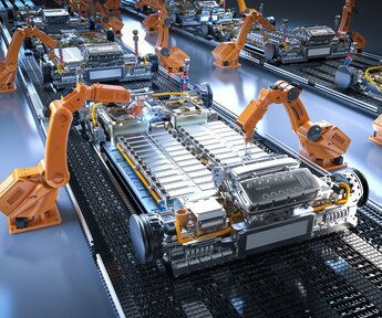 Image showing Automated robotic assembly and machining in an autonomous factory