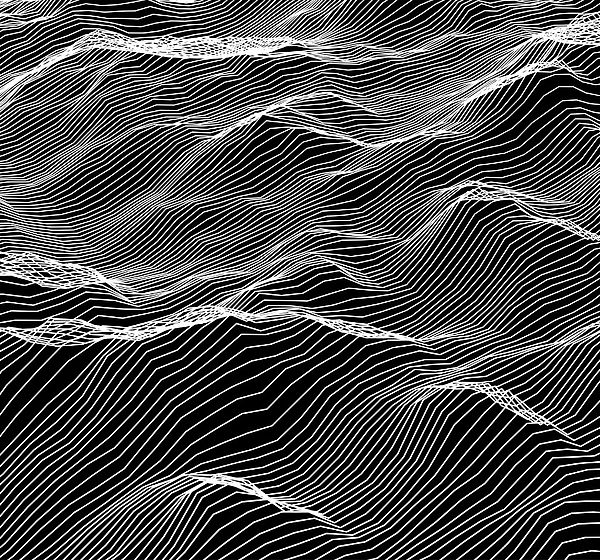 Image showing an artists concept of a 3D surface closeup