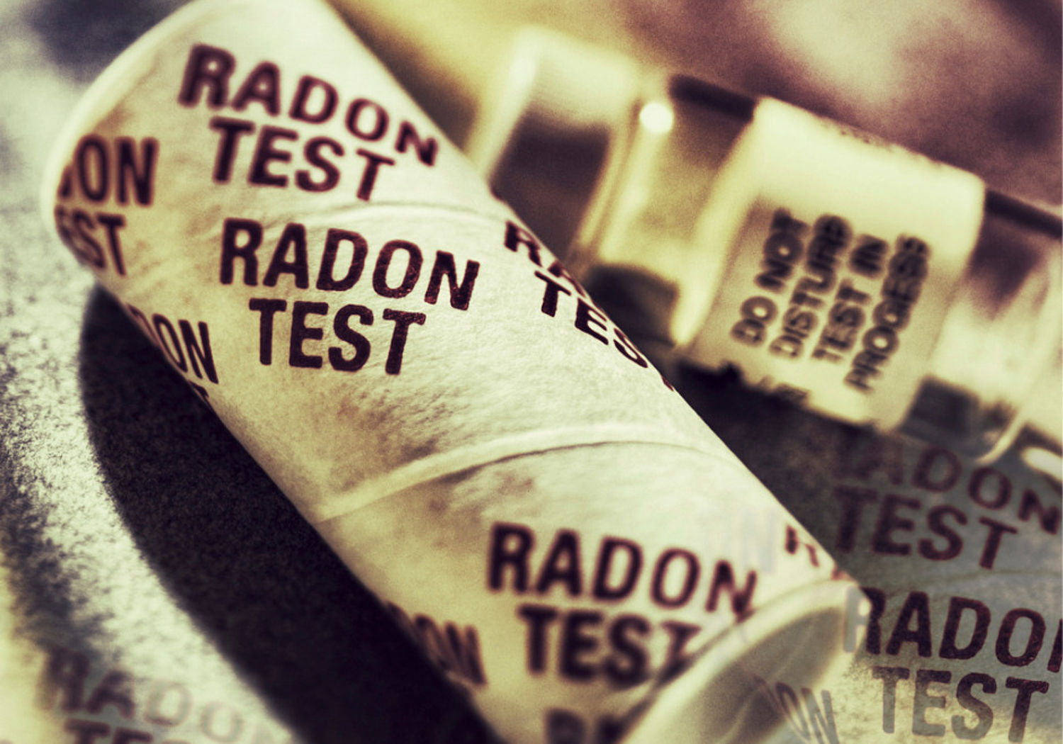 Image of a radon test kit