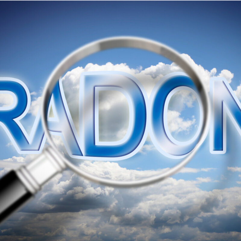 Image showing concept of radon danger