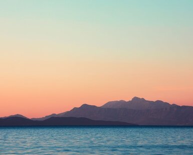 Image showing ocean and mountains