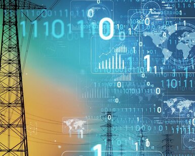 Image showing ‘Smart grid concept. Renewable energy’
