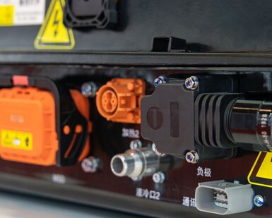 Image showing electric car battery pack interface