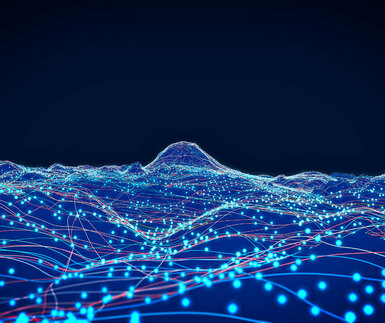 Image showing digital 3D render of rough terrain