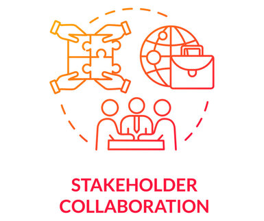 Icons symbolising stakeholder collaboration