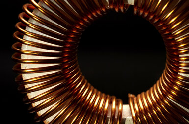 Image showing a Large inductor coil