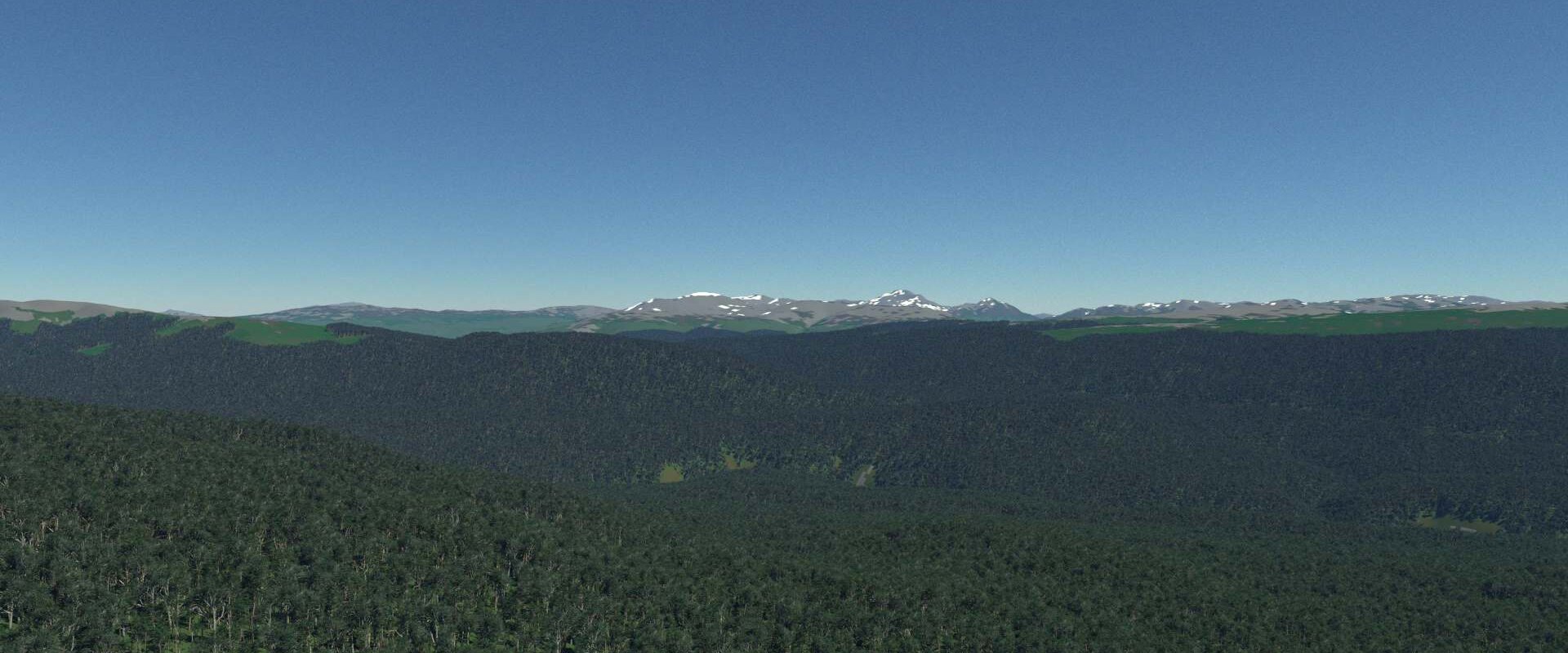 View of Parque Nacional Patagonia, Chile, rendered using Eradiate Credit: Rayference