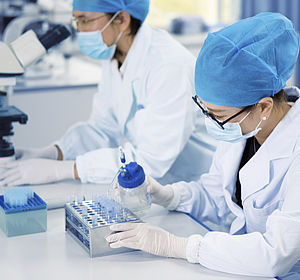 Image showing two scientists in a laboratory