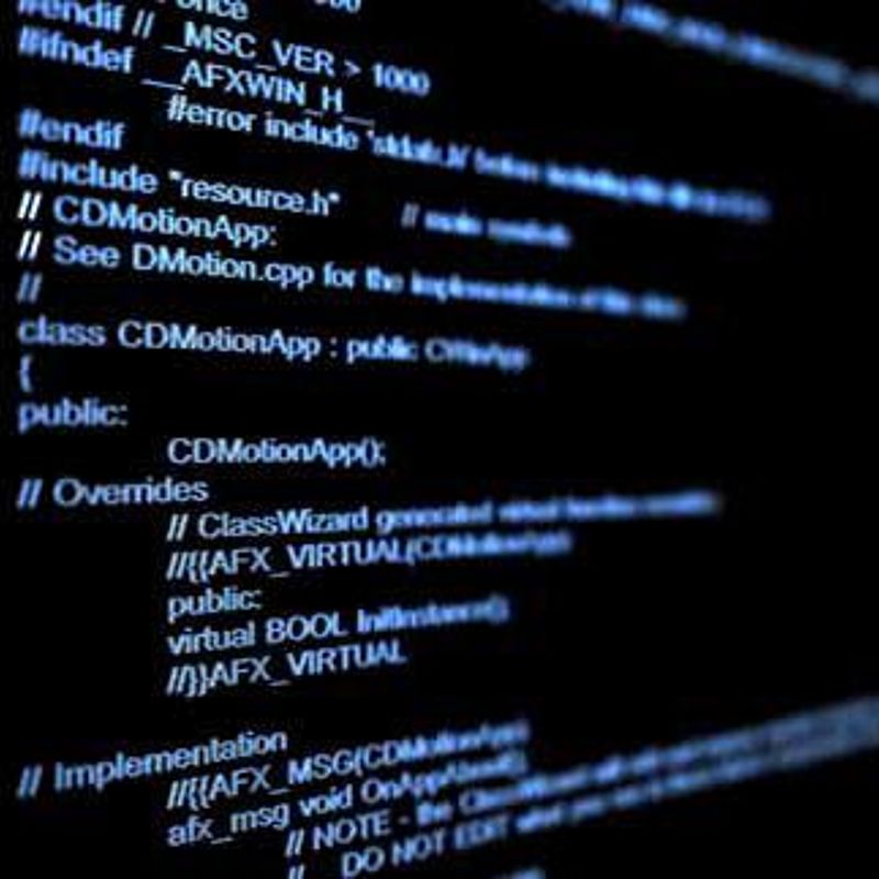 Image showing computer program code on a computer screen