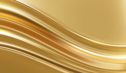 Image showing a shiny, wave of gold