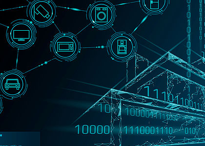 Image showing an Artist's concept of the internet of things