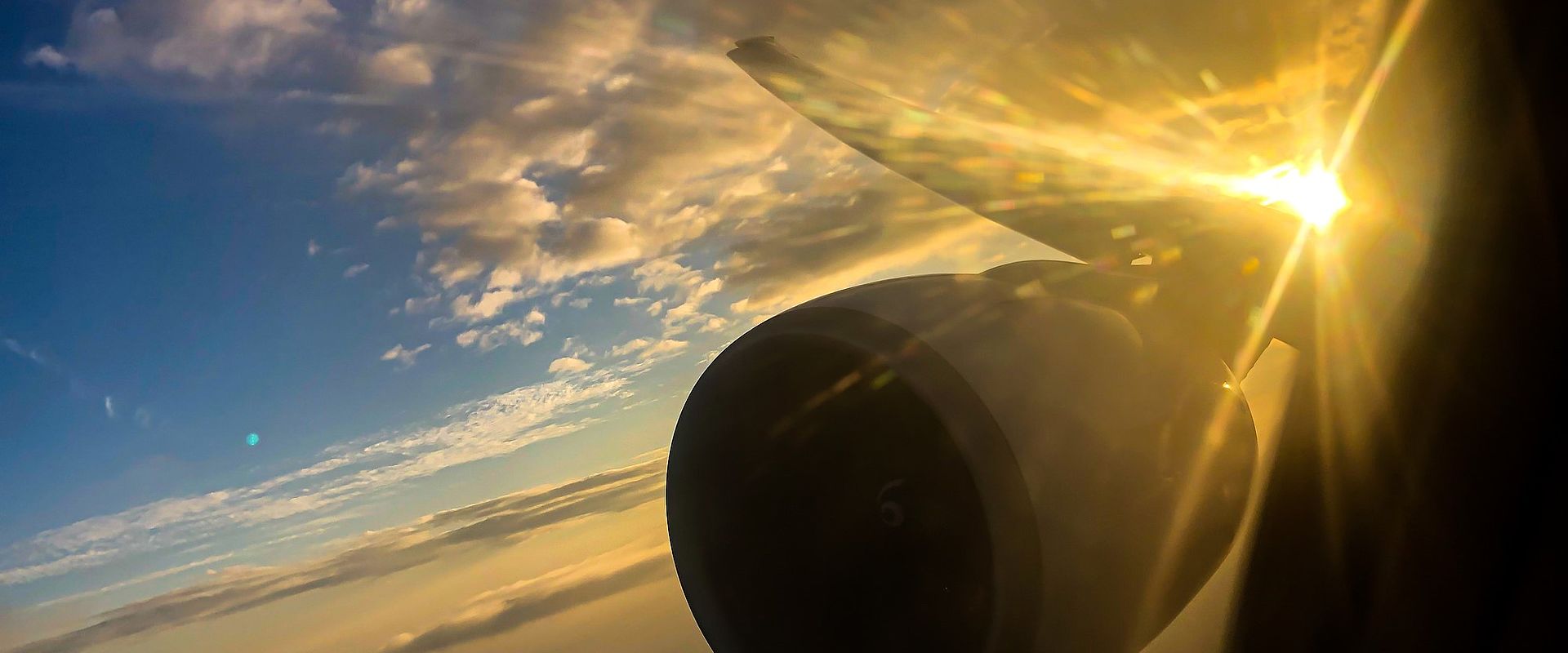 Aircraft engine at altitude