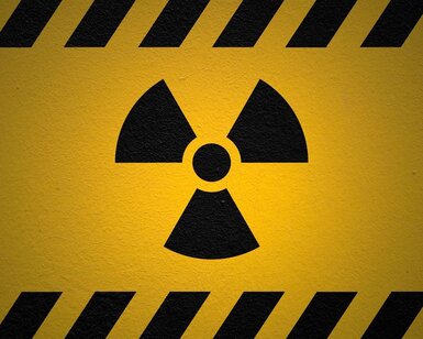 Image showing ionising radiation sign