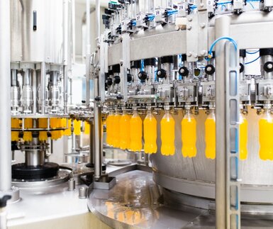 Image showing a commercial bottling plant