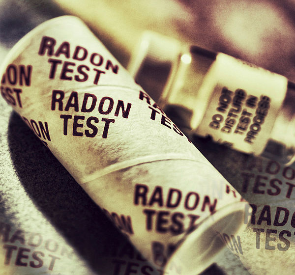 Image of a radon test kit