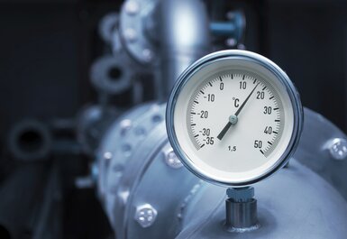 Image showing an Industrial temperature meter