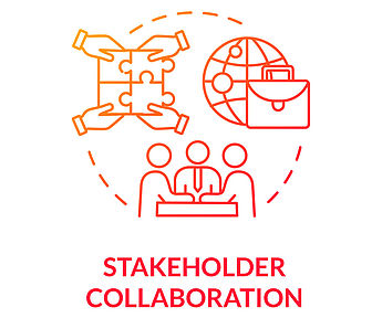 Icons symbolising stakeholder collaboration