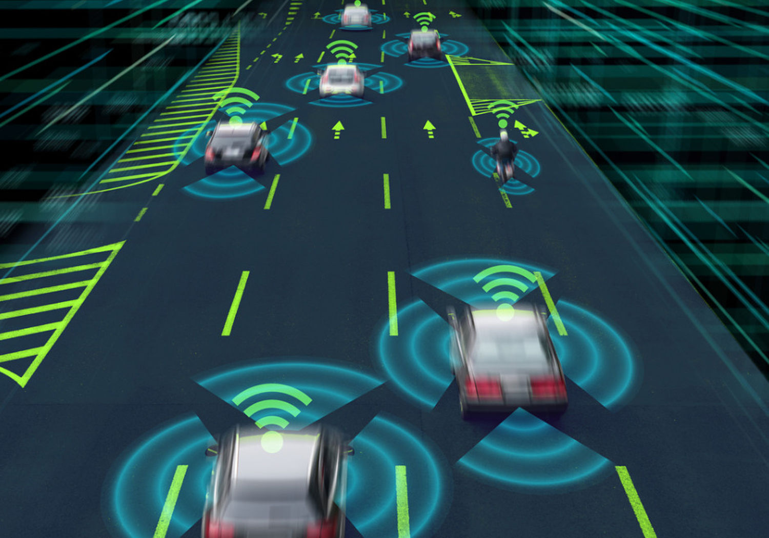image showing Vehicle sensing systems using a wireless communication network
