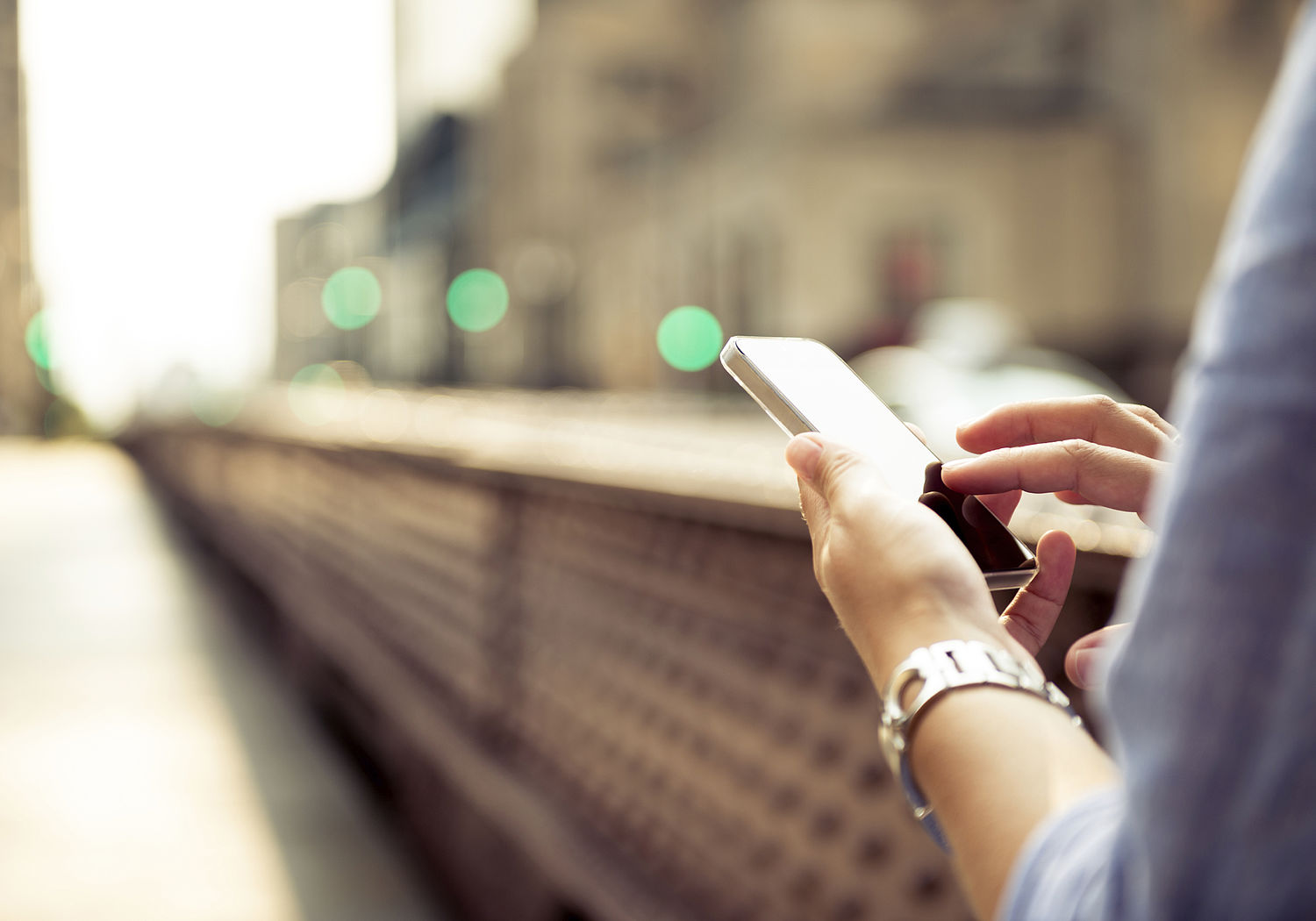 Image showing a person using a smart phone