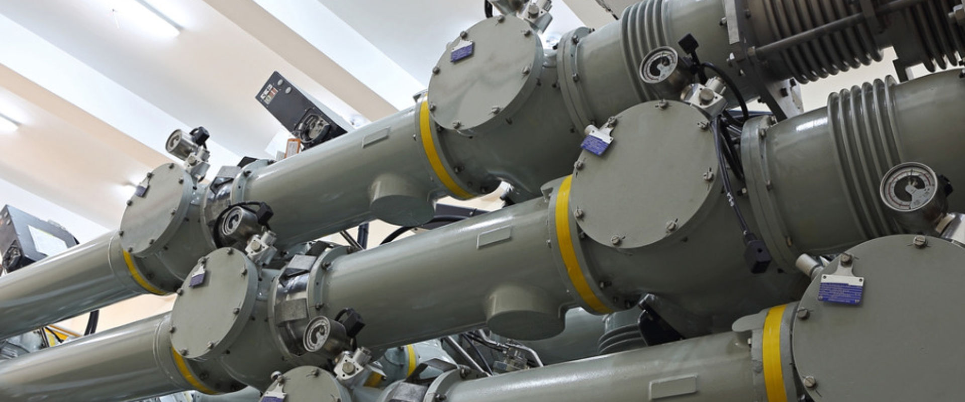15NRM02 REE LoRes image High voltage Gas Insulated Switchgear inside a transformer substation