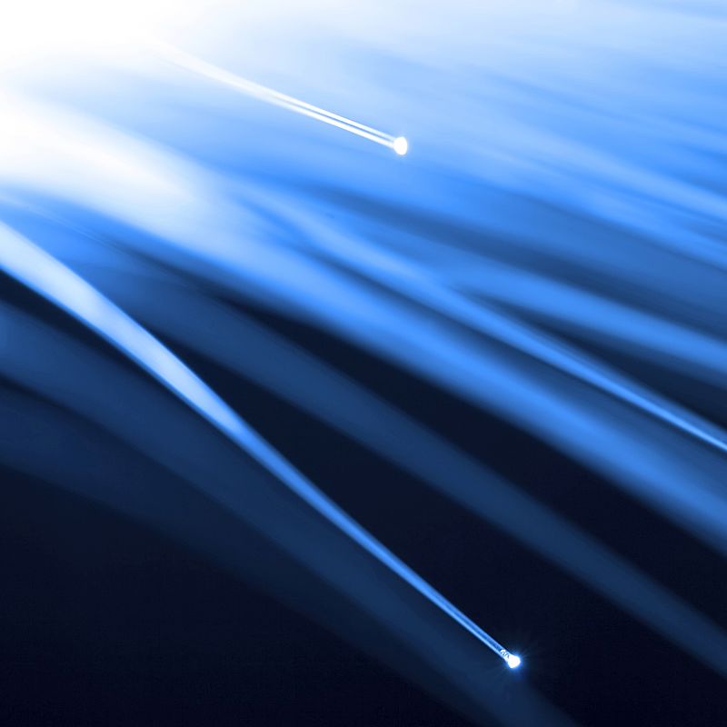New instrument for photonics industry Image showing an Optical data cable with glowing tips