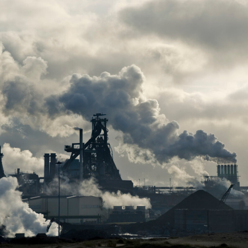 Providing the materials and methods for monitoring important greenhouse gases Image showing smoking chimneys
