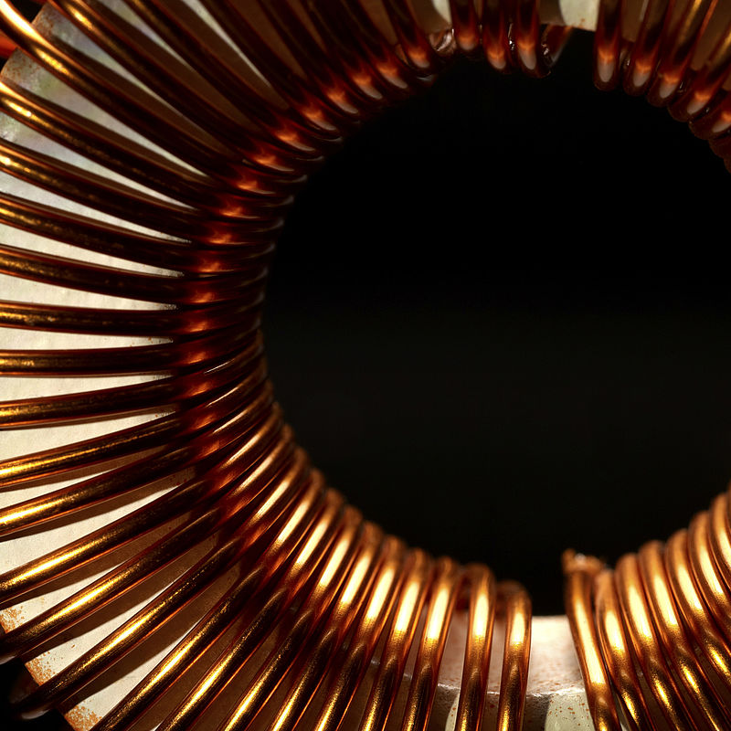 Magnetic field measurements at the nanometre scale Image showing a Large inductor coil