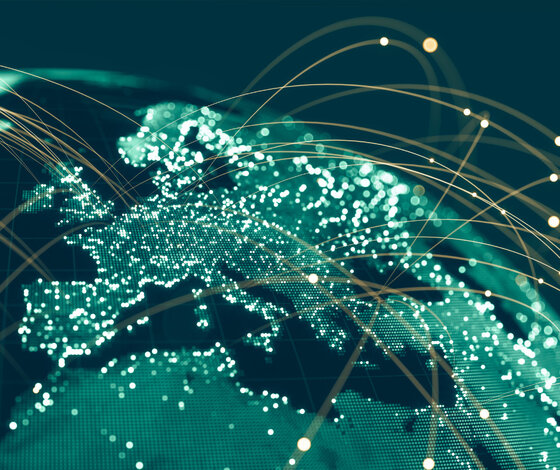 Image showing the global communications network