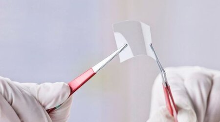 Image showing transparent piece of graphene