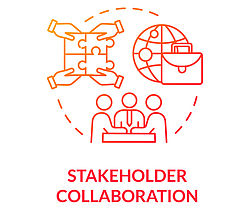 Icons symbolising stakeholder collaboration