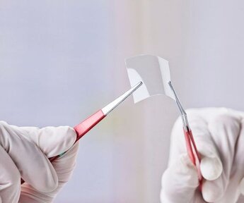 Image showing transparent piece of graphene