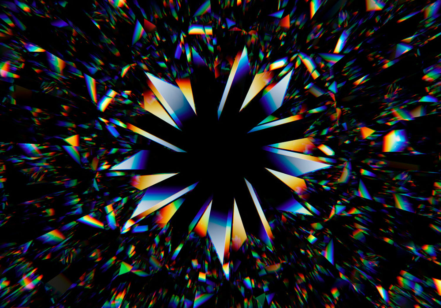 Image showing an extreme close up of a diamond's structure