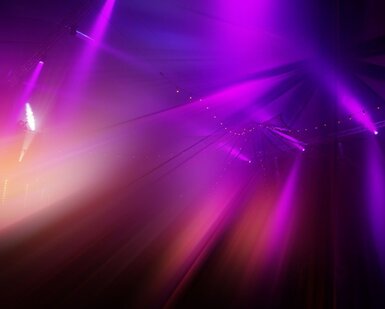 Image showing purple concert lights
